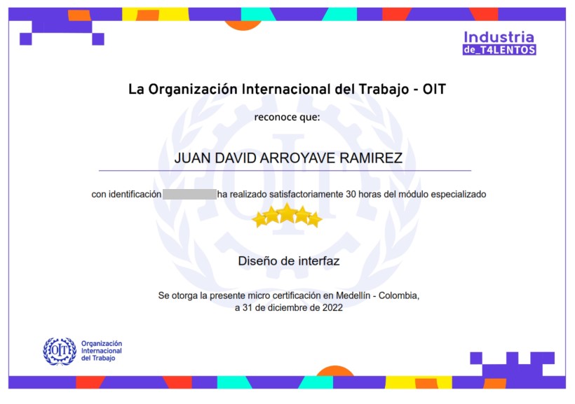 Interface Design Certificate